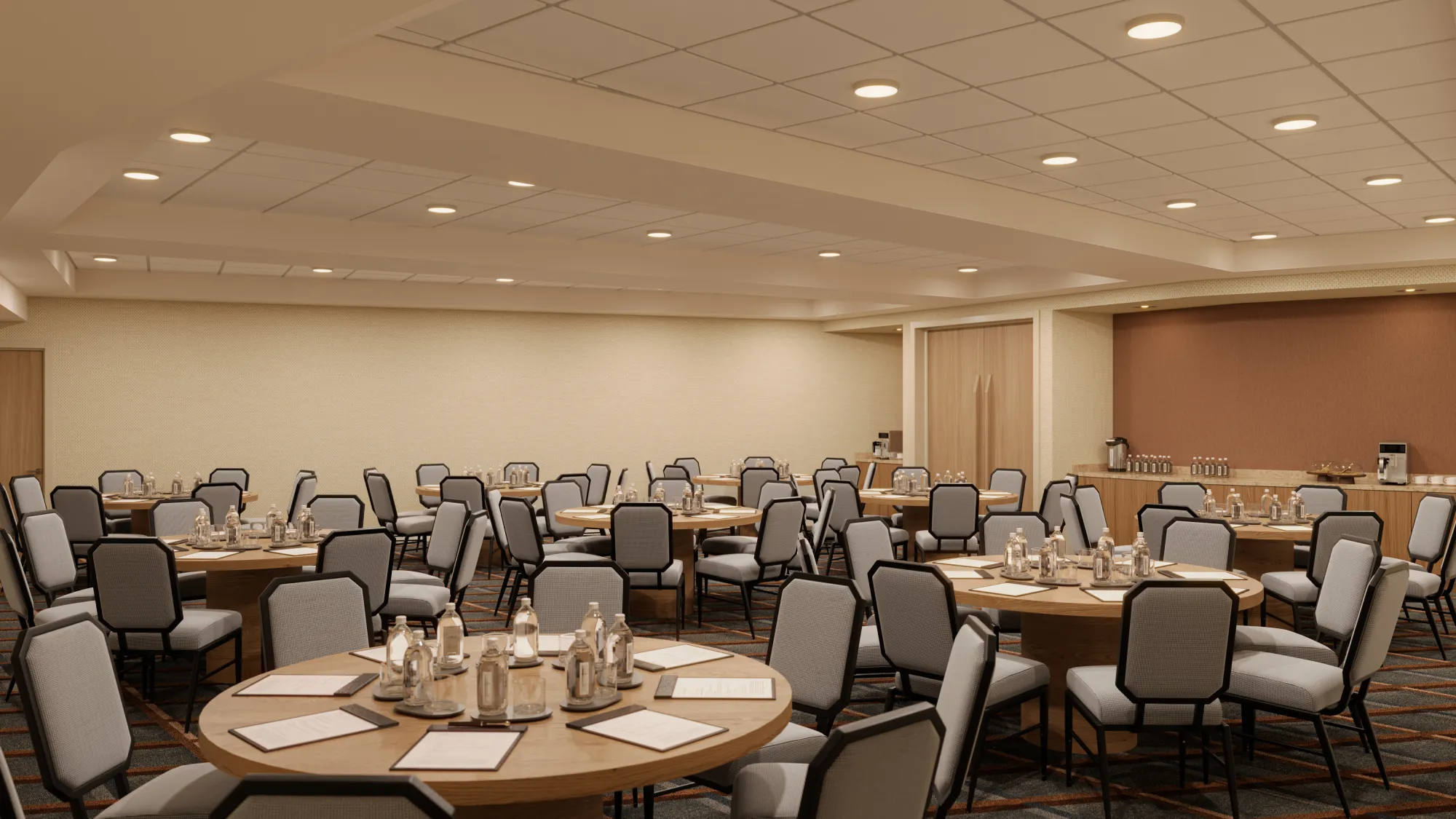 The Hillsborough meeting room set for a corporate session